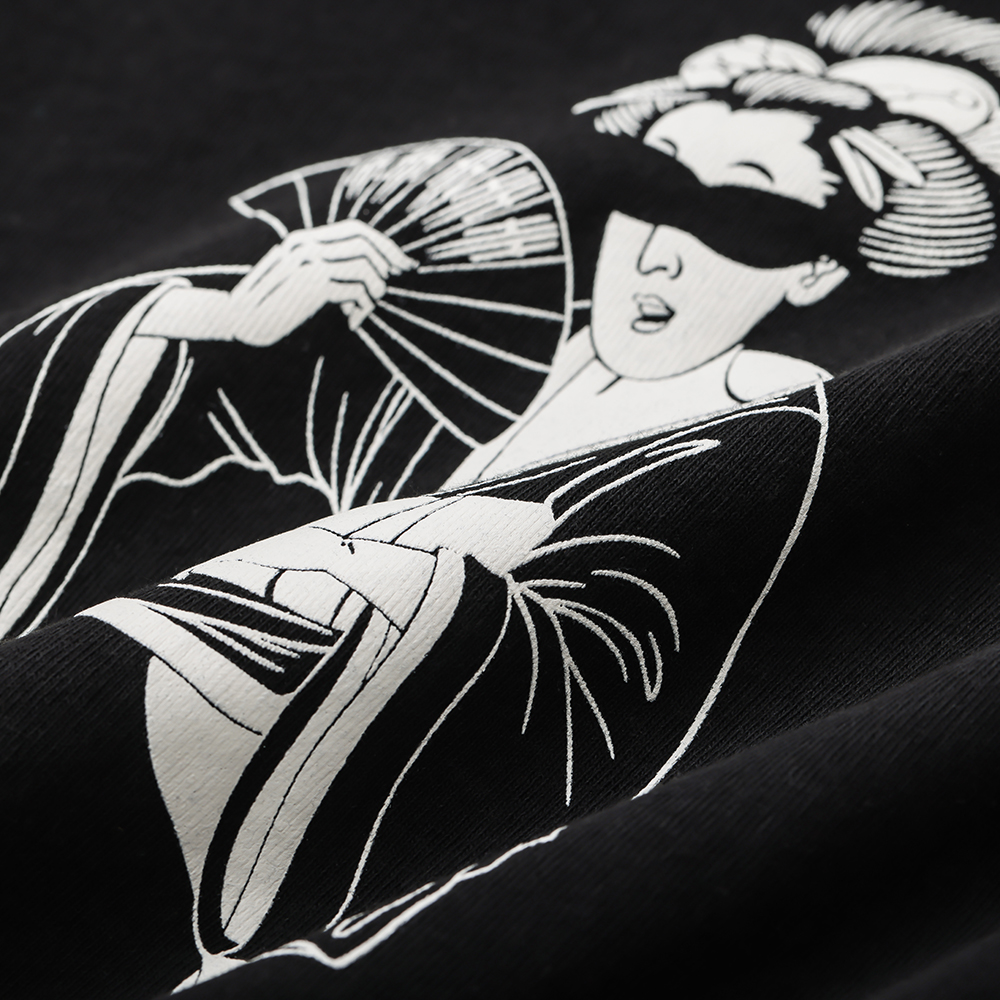 ITAN GEISHA LONG SLEEVE TEE / BLACK