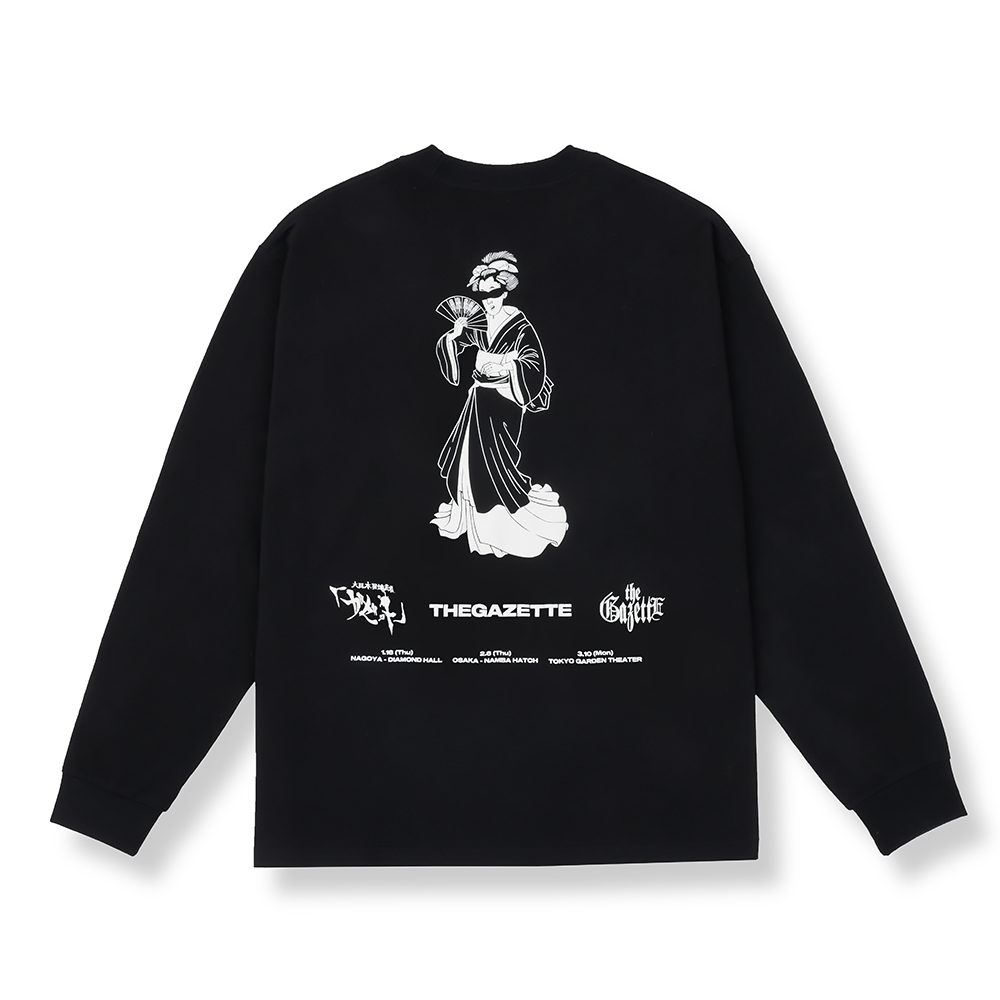 ITAN GEISHA LONG SLEEVE TEE / BLACK