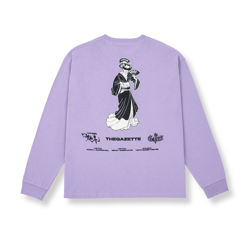 ITAN GEISHA LONG SLEEVE TEE / PALE PURPLE 　3/10 LIMITED COLOR